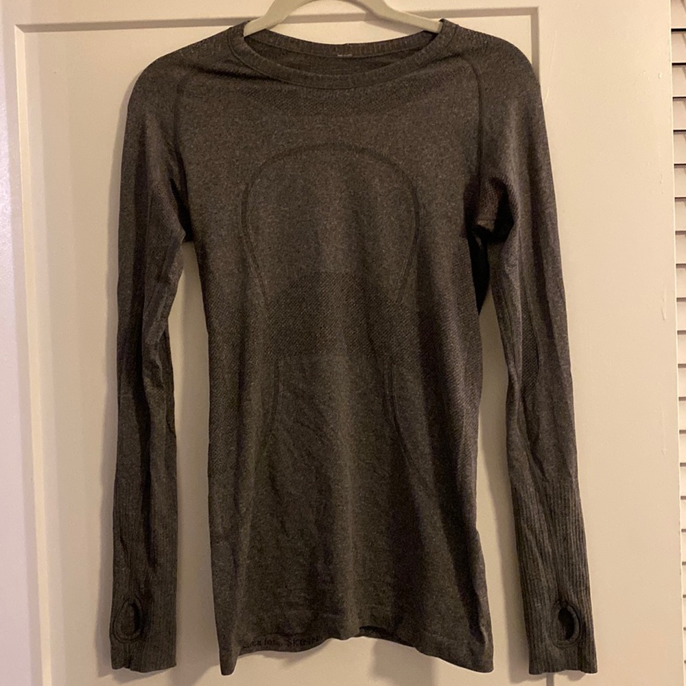 Dark gray lululemon long sleeve